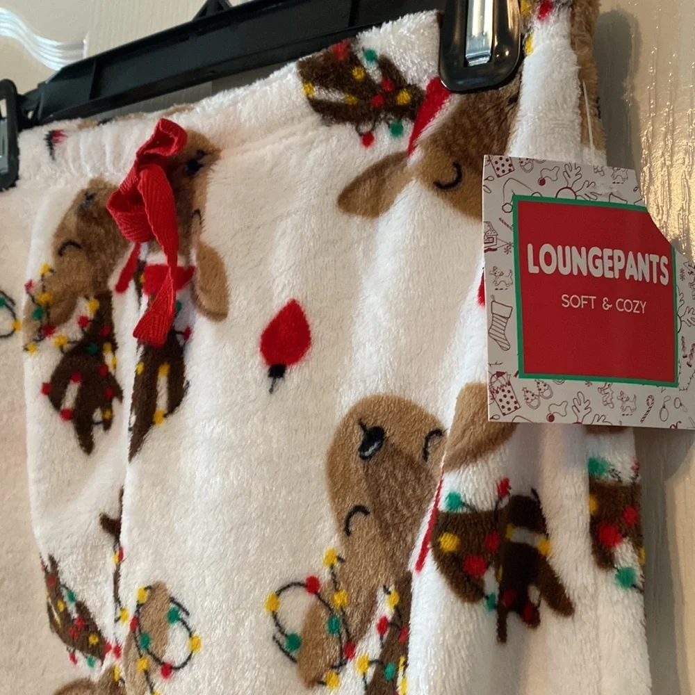 Lounge pants pajamas pants Soft & Cozy Christmas Deer size S